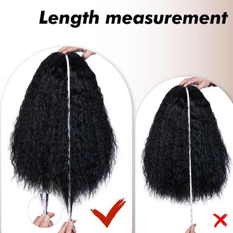 Annivia Curly Wig human hair for Black Women 200 Density Long Curly Wig with Bangs 100% Human Hair Black wigs for Daily 22Inch