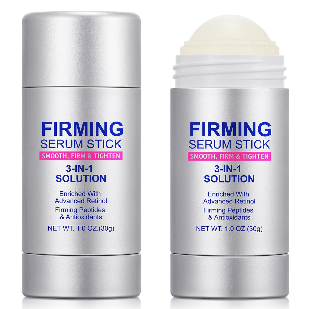2Pack Advanced-Retinol Firming Serum Stick, 3-in-1 Face Firming Stick for Women, Smooth,Tighten and Firm Face,Neck & Jawline, Reduces Wrinkles, Hydrates & Nourishes Skin (1.0 OZ)