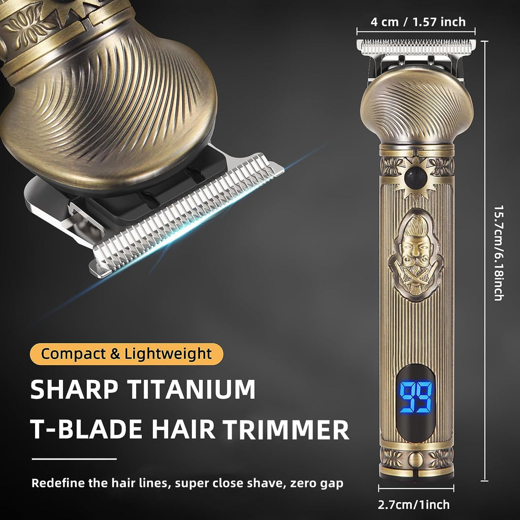 REHOYO Beard Trimmer for Men, Travel Electric Shavers for Men with Case, Cordless Hair Clipper, Mens Grooming Kit for Mustache Body Nose Face - 180 Mins Shaving, Gifts for Him & Father