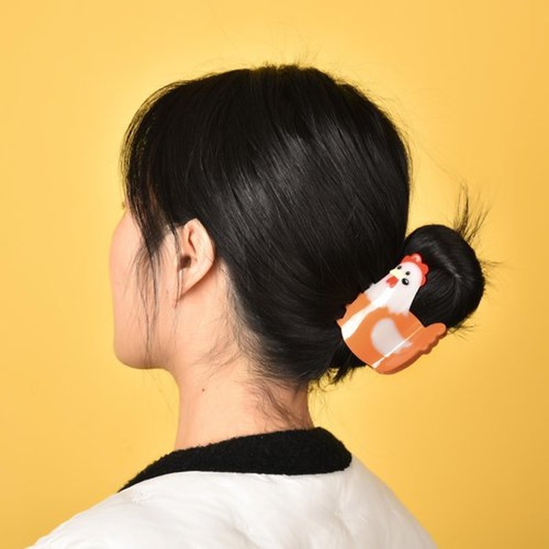Generic Chicken Claw Clip,Chicken Shape Animal Hair Clip，2024 New Big Claw Barrettes For Women. (1pcs-chicken)