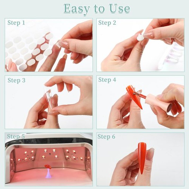 ANGNYA Nail Stand for Press on, Aurora Nail Holder for Painting Nails Fake Nail Display Stand Nail Holder Practice Stands with with 200 Pcs Adhesive Putty for Nail Art Display Home & Salon Use