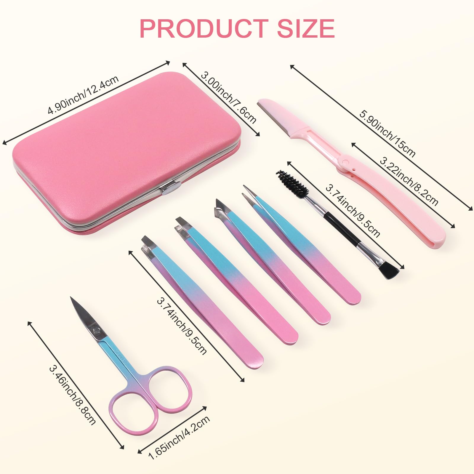 Fangze Tweezers Eyelash Extension Tweezers Set