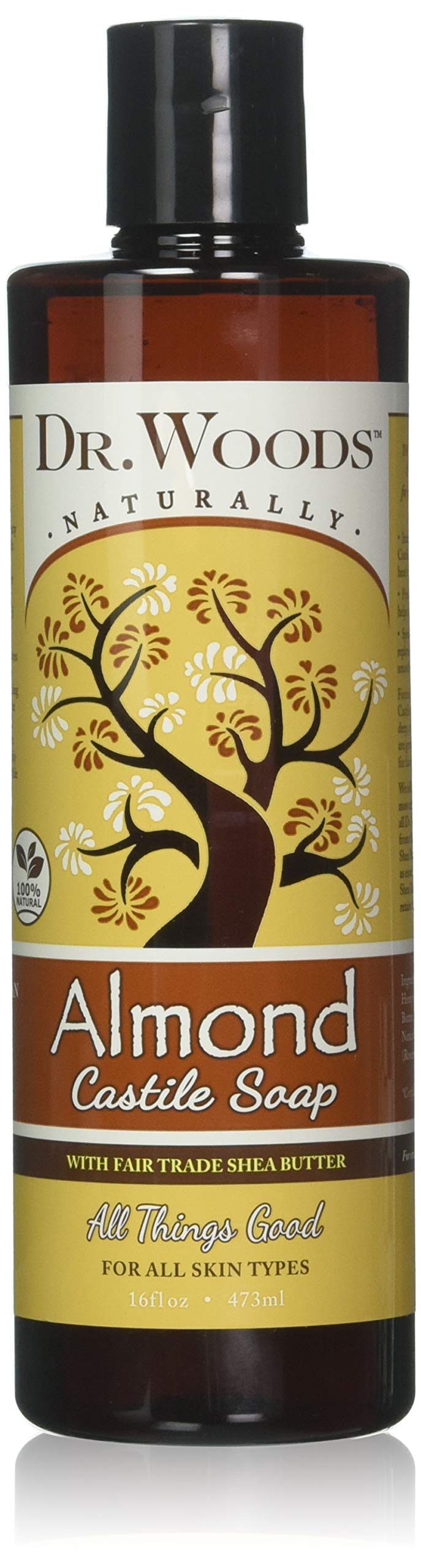 Dr. Woods Almond Castile Soap Shea Butter 16 Ounce