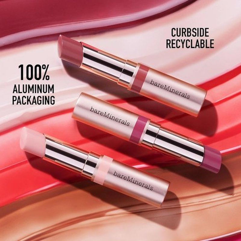 bareMinerals Dewy Lip Gloss-Balm | Hydrating Tinted Lip Balm Hybrid for Soft, Smooth Lips - 24HR Shine & Non-Sticky Formula