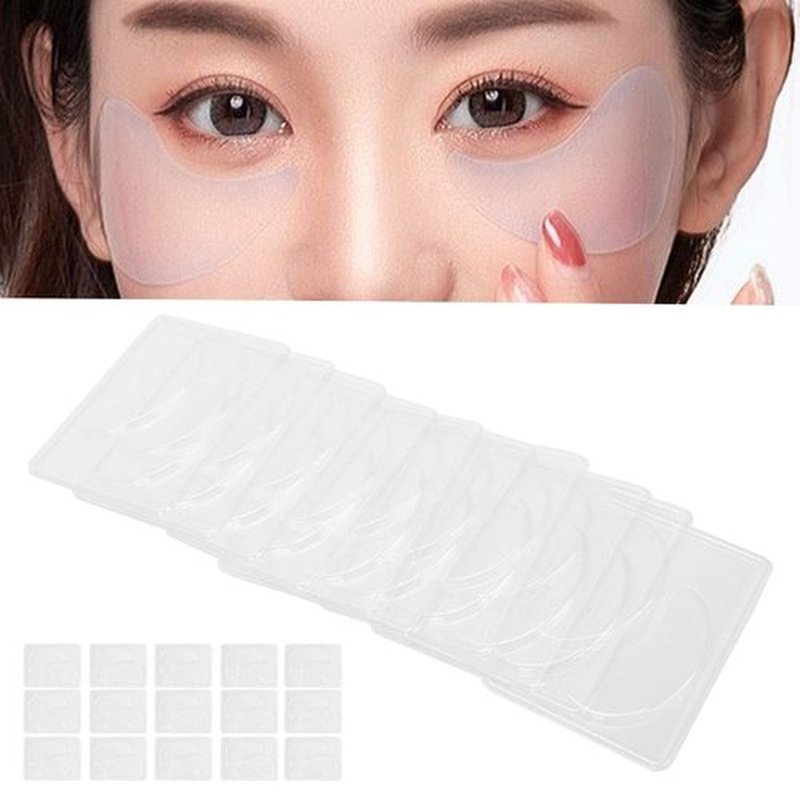Chazcool 25PCS Eye Mask Molds, Portable Reusable Eye Mask Patch Tray Plate Set, DIY Under Eye Mask Mold