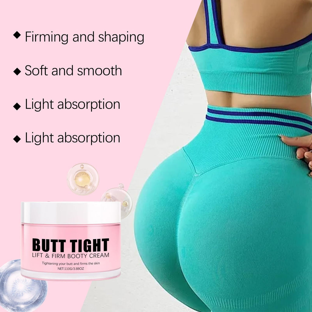 KunMan Butt Tight Lift Cream, Cellulite Cream, Firm and Smooth Booty Skin, Tighten the Leg Skin, Reduce Loose and Crepey, Bum Mask for Booty, Thighs, Belly & Arms 3.38 fl oz