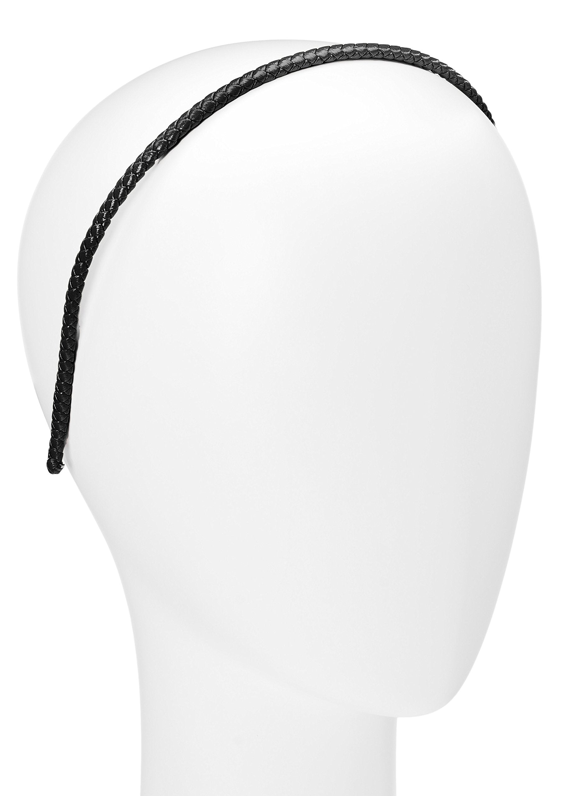 L. Erickson Braided 1/4" Headband - Black