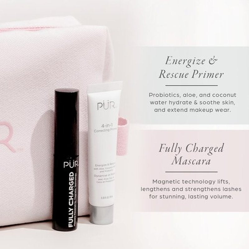 PÜR Beauty Multitasking Essentials Best Sellers Kit, Everyday Look Deluxe Kit, Condition & Moisturize Skin, Cruelty Free, Tan