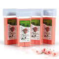 Rose Roll on Hair Removal Wax Refill Cartridges for Sensitive Skin, Rolling Waxing Kit for Women's Body, Legs, Arms at Home - 4 Pack (14.1 OZ)