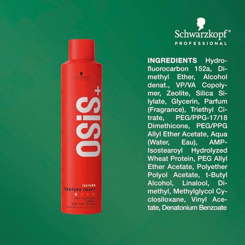 OSiS+ Texture Craft - Volumizing Dry Texture Spray for Natural Feel & Root Lift | 200ml