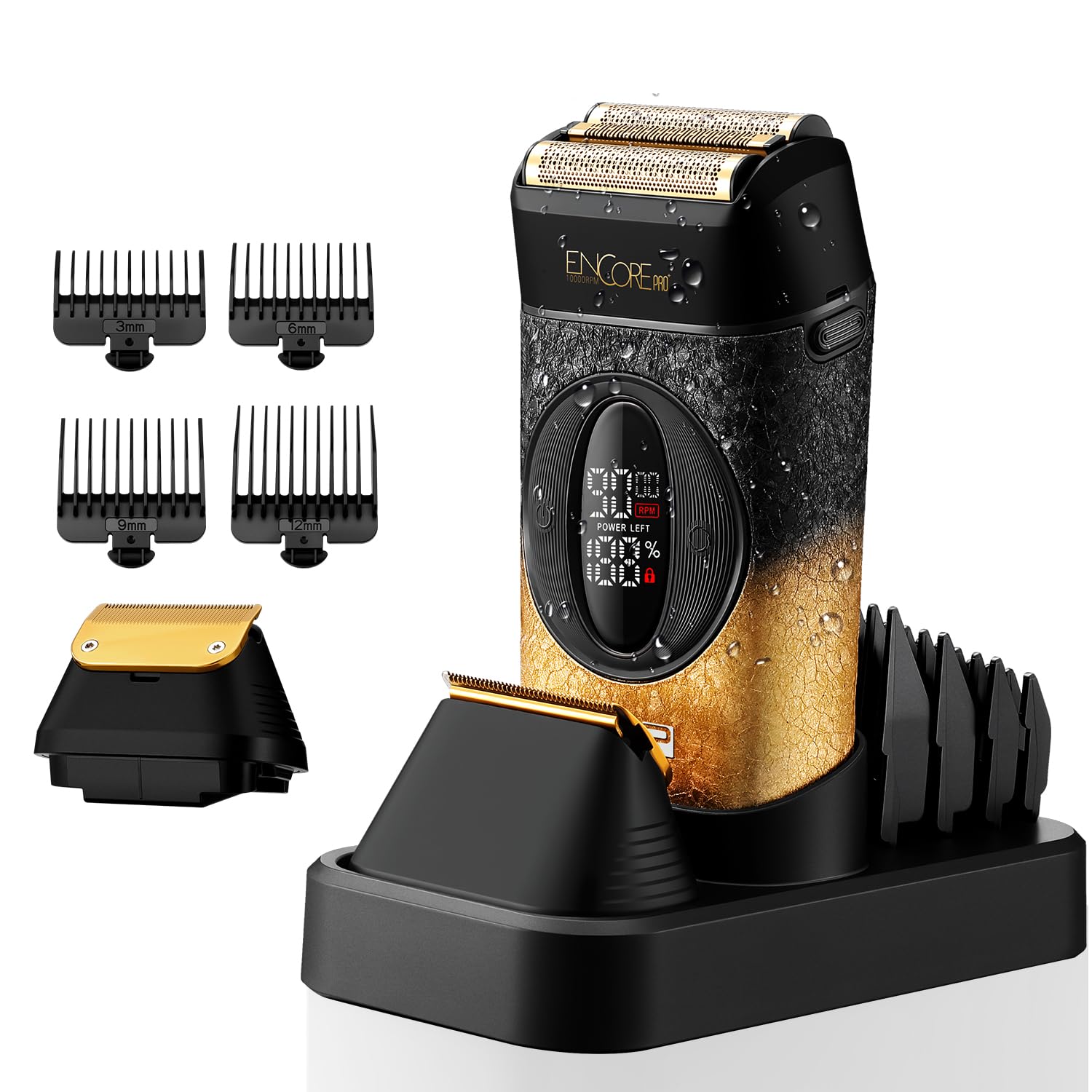DSP Foil Shaver 3-in-1 for Men, Cordless 3-Speed, Bald Head Trimmer
