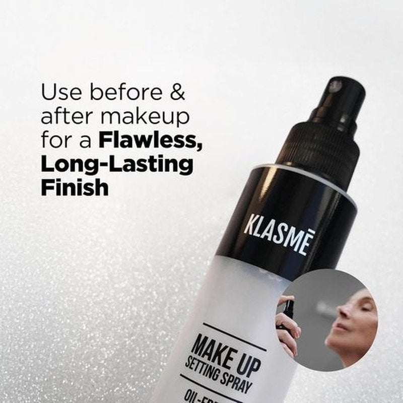 Klasme Makeup Setting Spray - Hydrating Formula with Hyaluronic Acid | Alcohol-Free & Long-Lasting | 4.05 fl oz