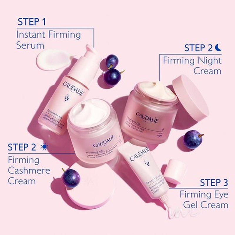 Caudalie Resveratrol-Lift Firming Night Cream | Refillable Retinol Alternative - 50 mL