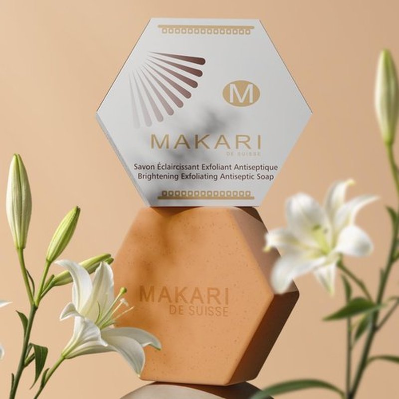 MAKARI Classic Exfoliating Antiseptic Soap (7 oz) | Helps Revitalize Skin | Supports a More Even-Looking Complexion | Detoxifies & Removes Impurities