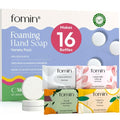 FOMIN Foaming Hand Soap Refills (16 Pack) - Variety Pack Foaming Hand Soap Tablets - Skin Friendly Foam Soap Refill for Hand Wash - Makes 128 fl oz (16 x 8 fl oz)