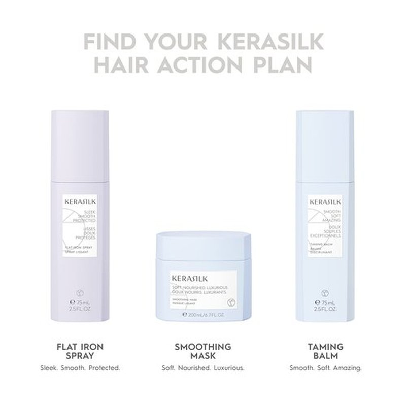 KERASILK Finishing Cream | Smooths Flyaways & Fights Frizz | Definition & Refinement | Provides Soft & Touchable Finish | 50ml