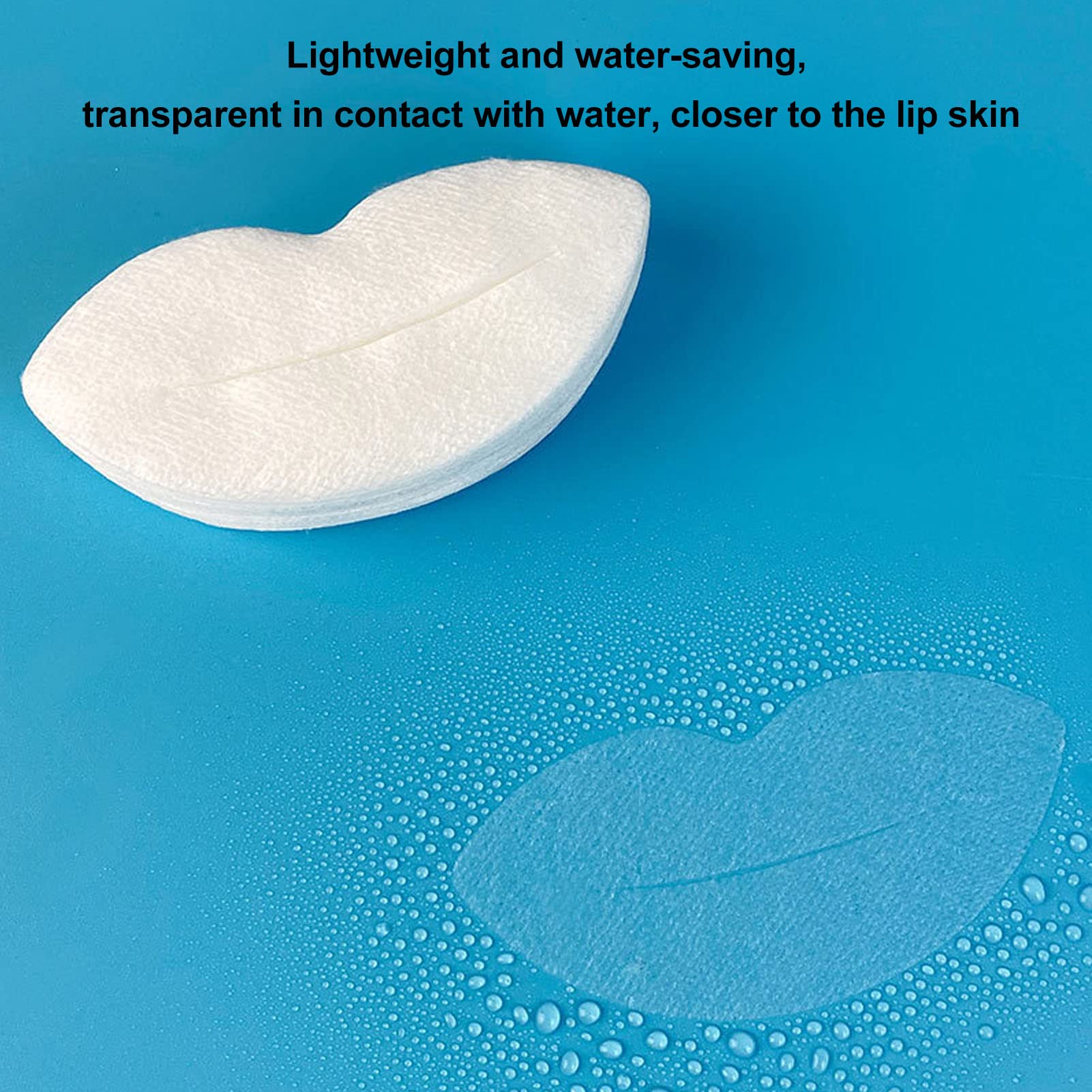 FILFEEL 300pcs DIY Lip Paper Masks, Double Layer Pure Cotton Pressing Disposable Lip Masks Paper Sheet, Spa Lip Skin Care Pads for Spa Salon Home