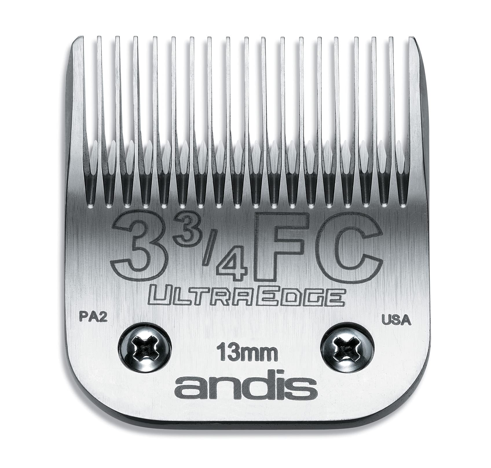 Andis 64135 UltraEdge Detachable Blade Size 3-3/4 FC – Carbon Steel Dog Clipper Blade, 1/2" Cut Length, Professional Grooming Performance