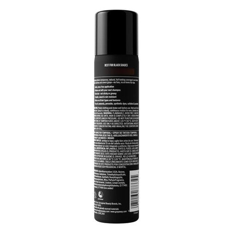 Everpro Gray Away Men’s Instant Root Cover-Up Spray - Temporary Gray Concealer for Thinning Hair - Black, 2.5 oz