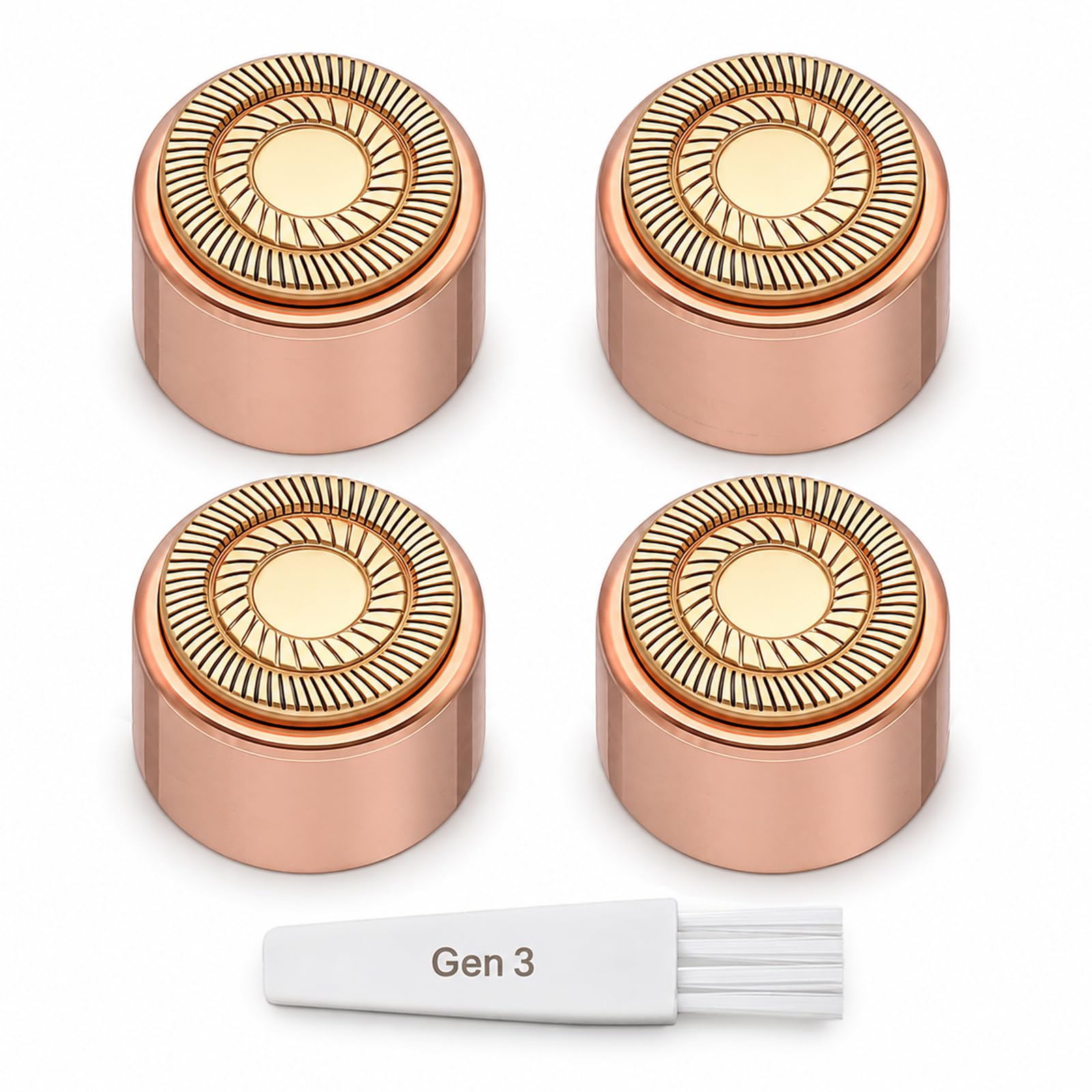ceooe Replacement Heads for Finishing Touch Flawless Gen 3 Facial Hair Remover, Double Halo Blades Razor Refill Shaver Head, 4 Pack