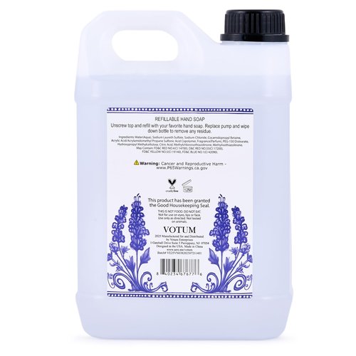 SIMPLE PLEASURES Lavender Fields Hand Soap Refill Jug – 71 oz Liquid Hand Wash Refill, Gentle Moisturizing Formula with Relaxing Lavender Scent