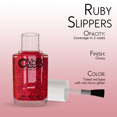Color Club Ruby Slippers Color Club Nail Lacquer .5 Fl Ounce - 15 Ml, 0.5 Fluid_Ounces