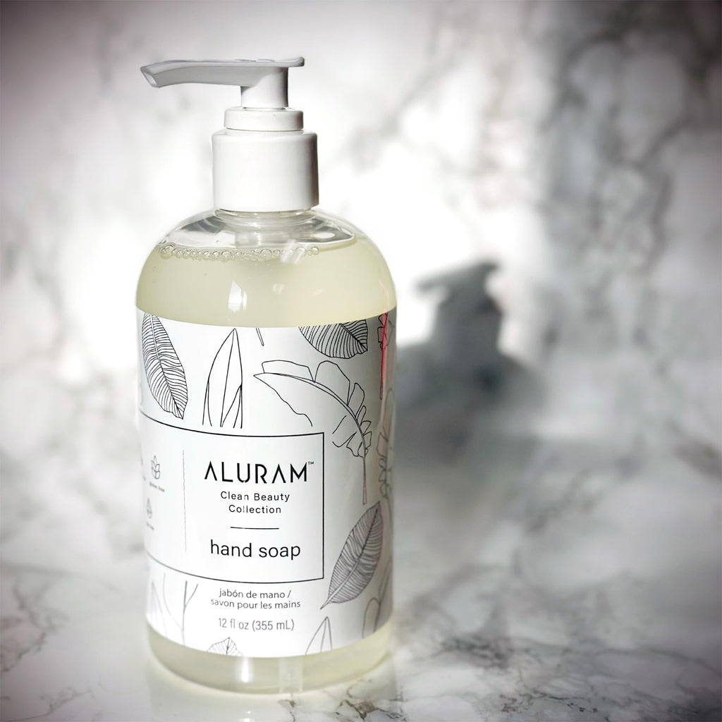 ALURAM Hand Soap, Clean Beauty Collection Hand Wash with Coconut Water Base, Aloe Vera And Jojoba Oil,12 Fl Oz