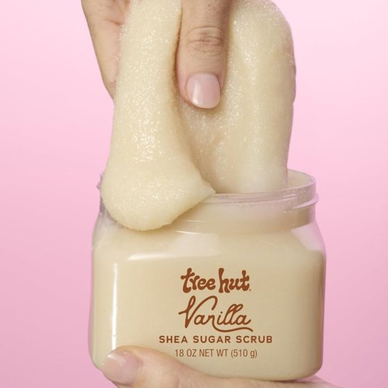 Tree Hut Vanilla Shea Sugar Scrub - Exfoliating & Hydrating Body Scrub with Shea Butter | 18 oz, Vegan