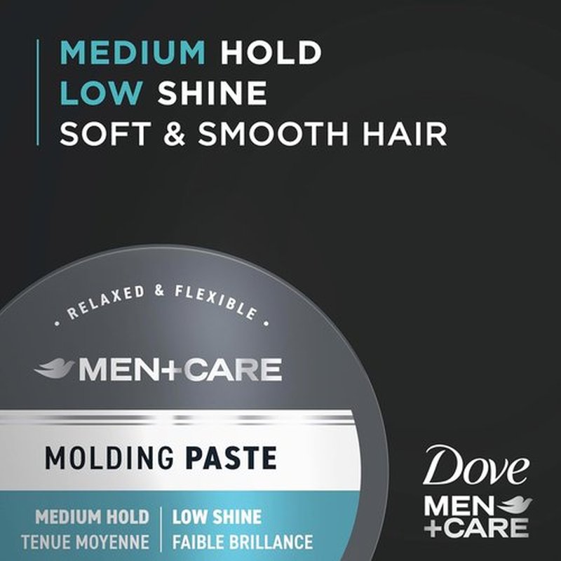 DOVE MEN + CARE Sculpting Hair Paste - Medium Hold Hair Styling Aid for Textured Look | 1.75 oz (3 Count)