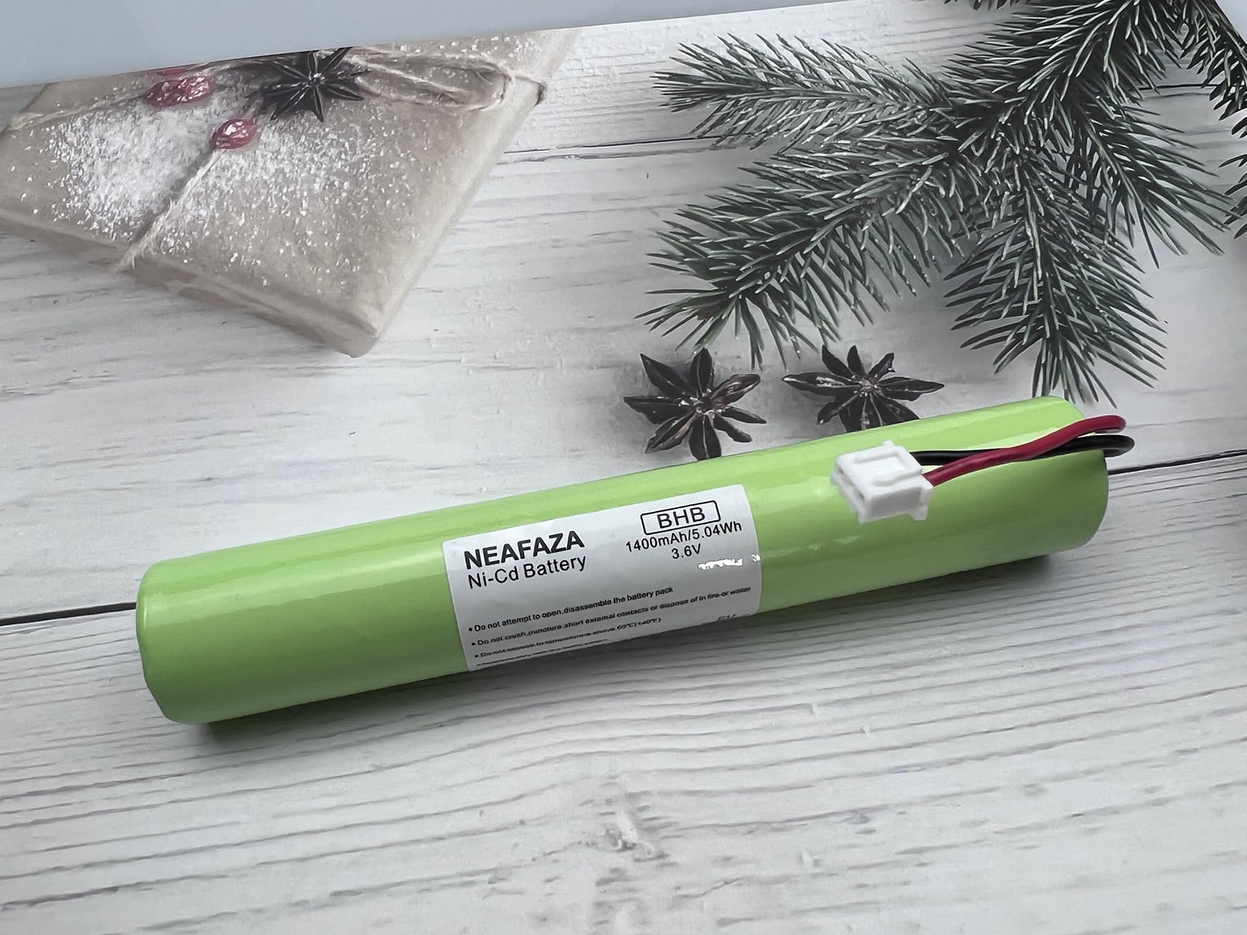 NEAFAZA 3.6V 1400mAh Ni-Cd Battery Replacement Compatible with Hurricane Spin Brush Scrubber Mop Cleaner Spin-Scrubber (1 Pack)