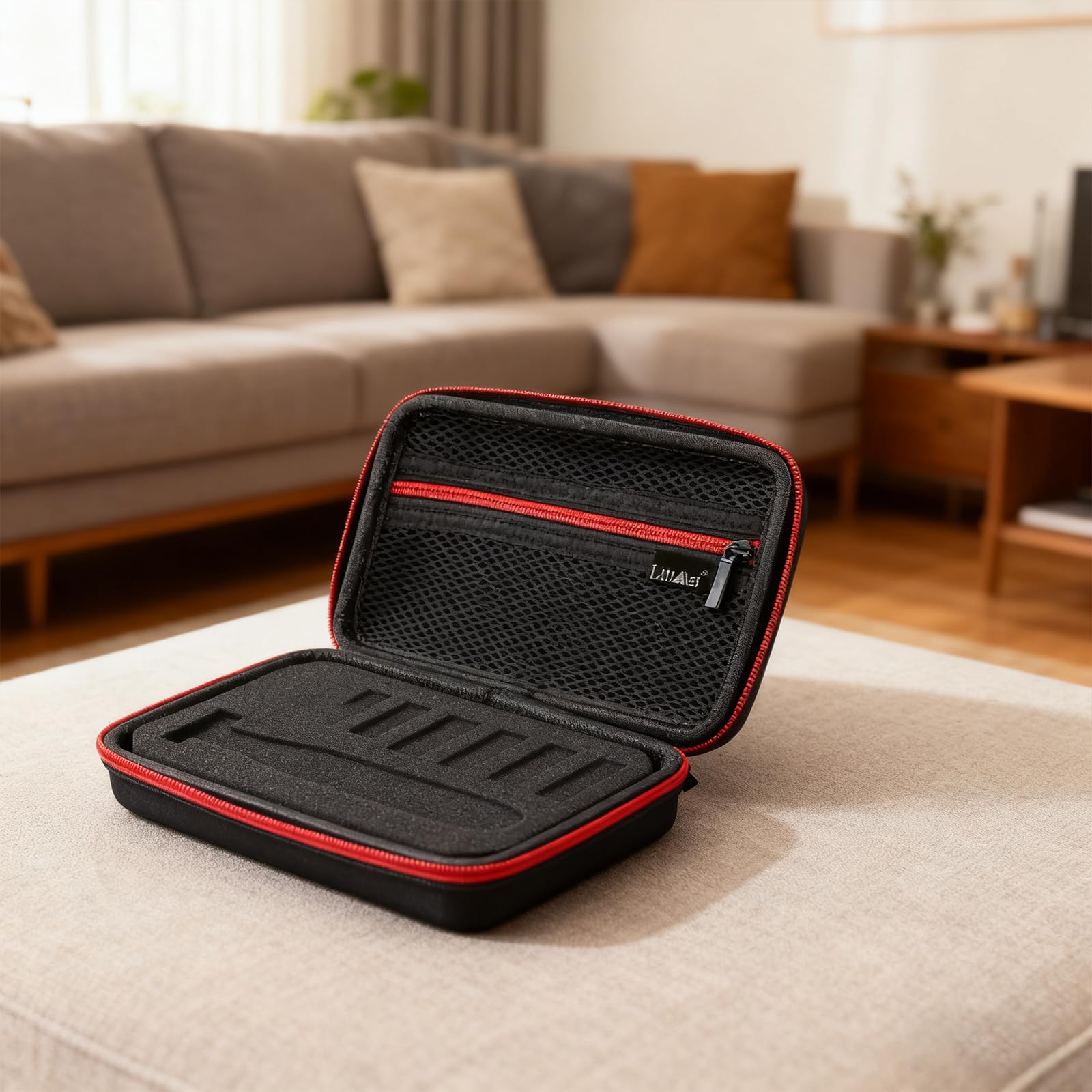 LinMei Hard Travel Case for Electric Trimmers & Shavers - Protective Organizer Compatible with QP27XX, QP28XX and QP6XXX - EVA Shell with Accessory Pocket - Black (Case Only)