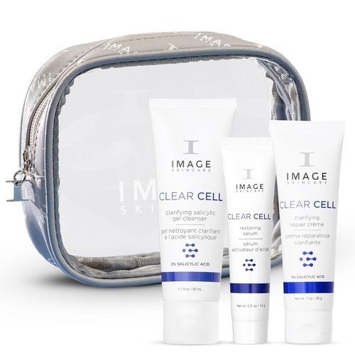 IMAGE Skincare Clear Cell - 3-Step Intro Regimen Set for Clear Pores & Healthy Skin | 3.2 Ounce