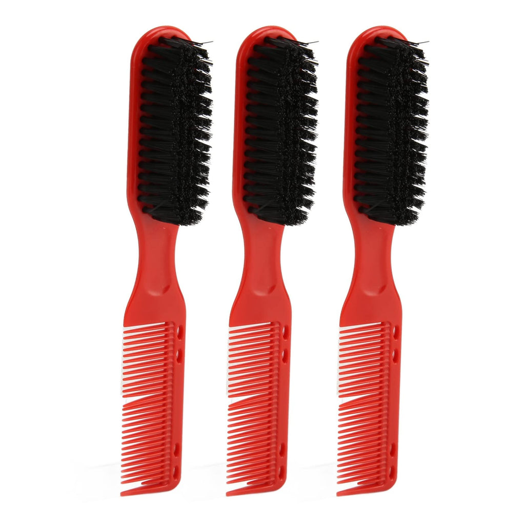 3-Piece Double-Ended Men's Hair & Beard Styling Brush Set – Multifunctional Haircut & Grooming Brushes