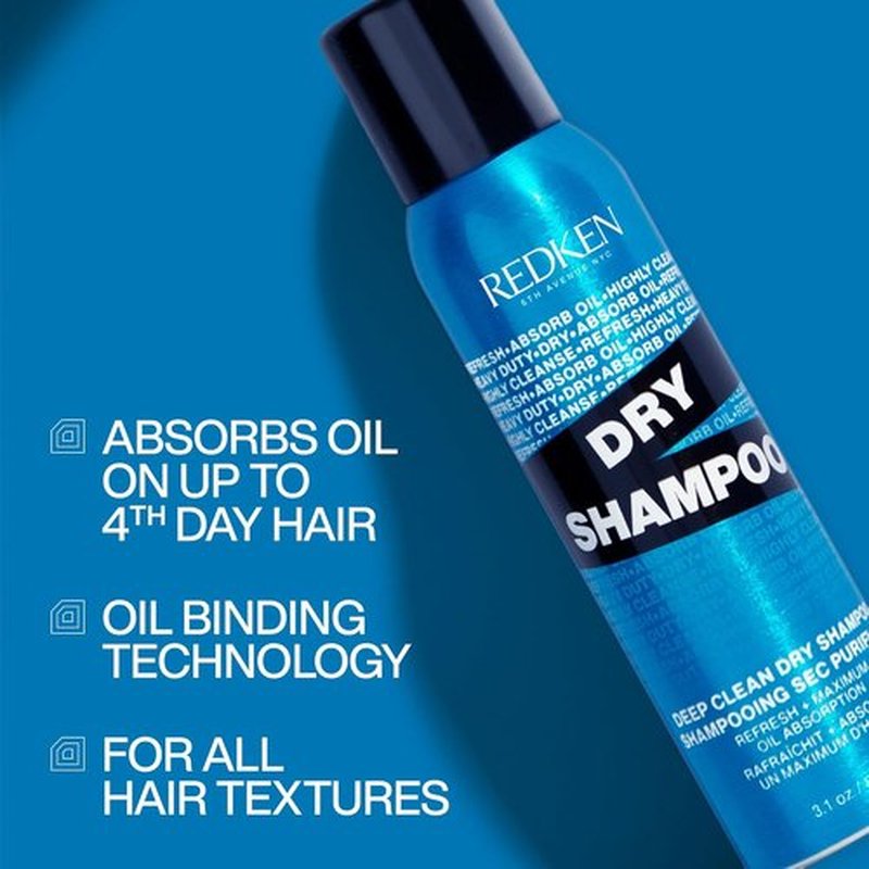 Redken Deep Clean Dry Shampoo - Instantly Refreshes All Hair Types, No Buildup, Dark or Light Hair