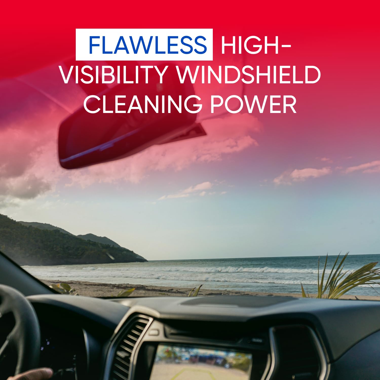 ABRO Windshield Washer Fluid Ready to Use Formula - 1 Gallon, Pre-Mixed, Streak-Free Cleanliness, 2-In-1 Removes Bugs & Tar