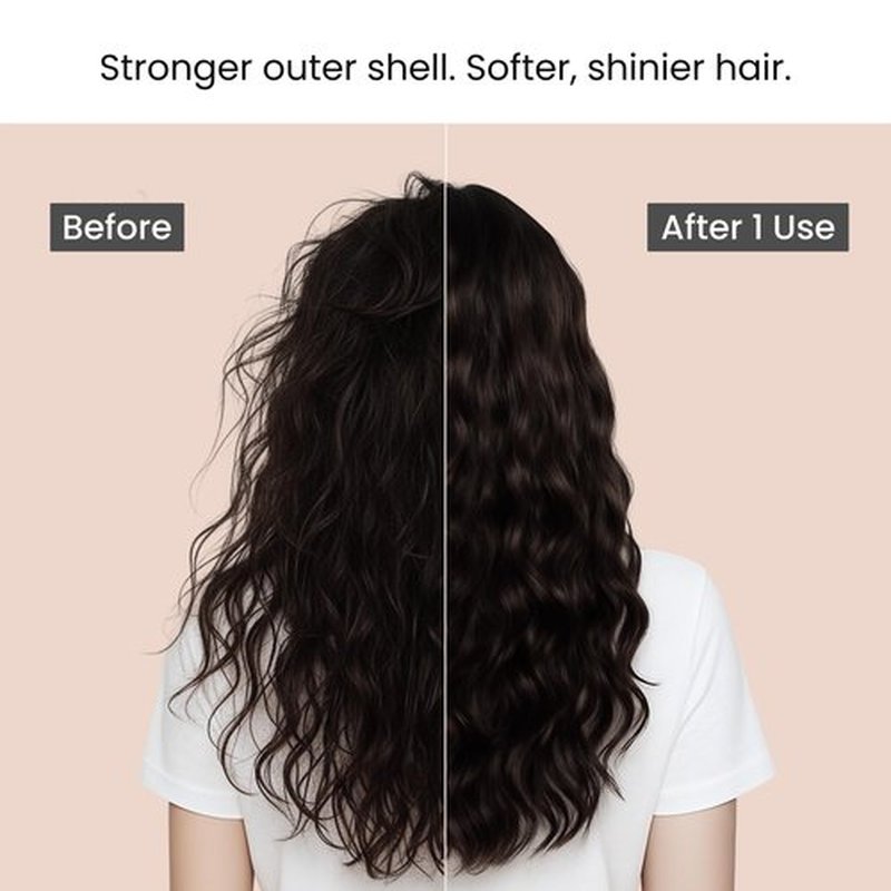 essenly Keratin Hair Mask – Lightweight Frizz Control & Glossy Hydration, Korean Hair Treatment, Amber Vanilla scent