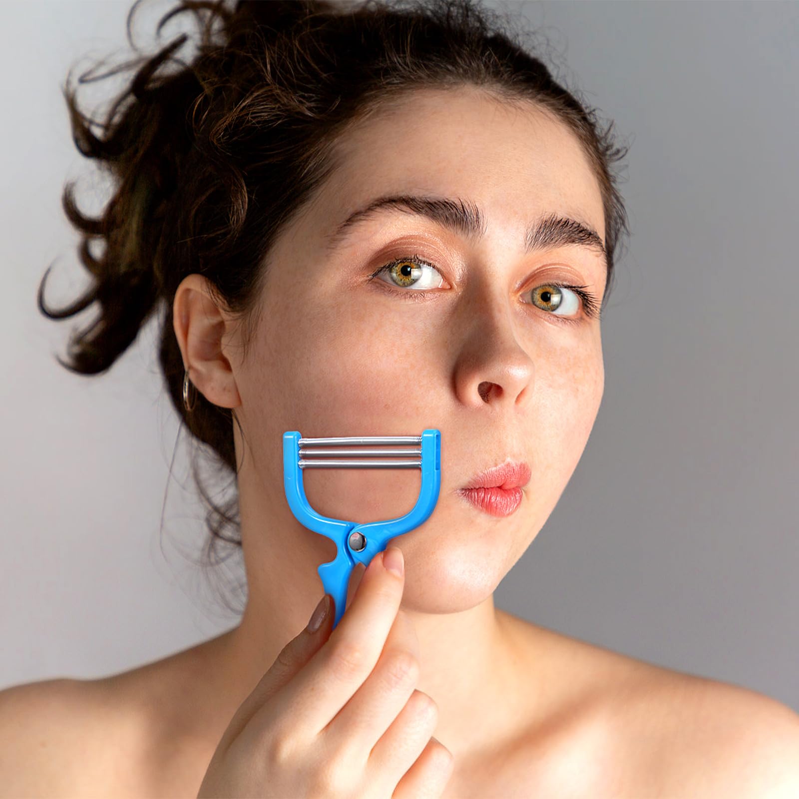 Beavorty Face Hair Remover Spring Threading Tool Portable Facial Hair Epilator for Women Manual Plucker for Forehead Cheeks Upper Lip Chin Lightweight Beauty Tool