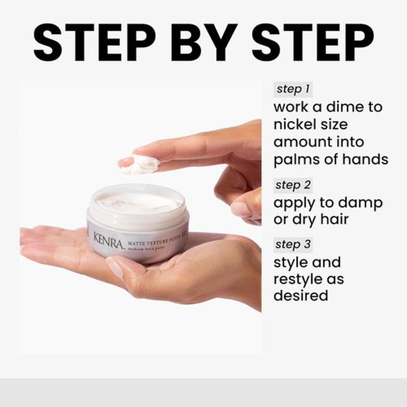 Kenra Matte Texture Putty 10 - Medium Hold Styler for All Hair Types | Flexible Matte Finish & Moisture Replenishment