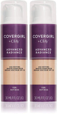 COVERGIRL Advanced Radiance Age-Defying Foundation Makeup, Buff Beige, 1 oz (Packaging May Vary) (Pack of 2)