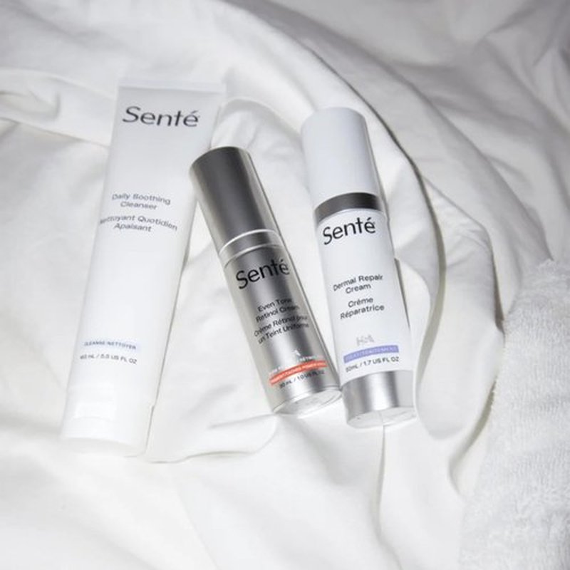 Sente Daily Soothing Facial Cleanser For Dry and Sensitive Skin | Gently Removes Oil, Impurities and Makeup | with Vitamin E | 5.5 Fl Oz