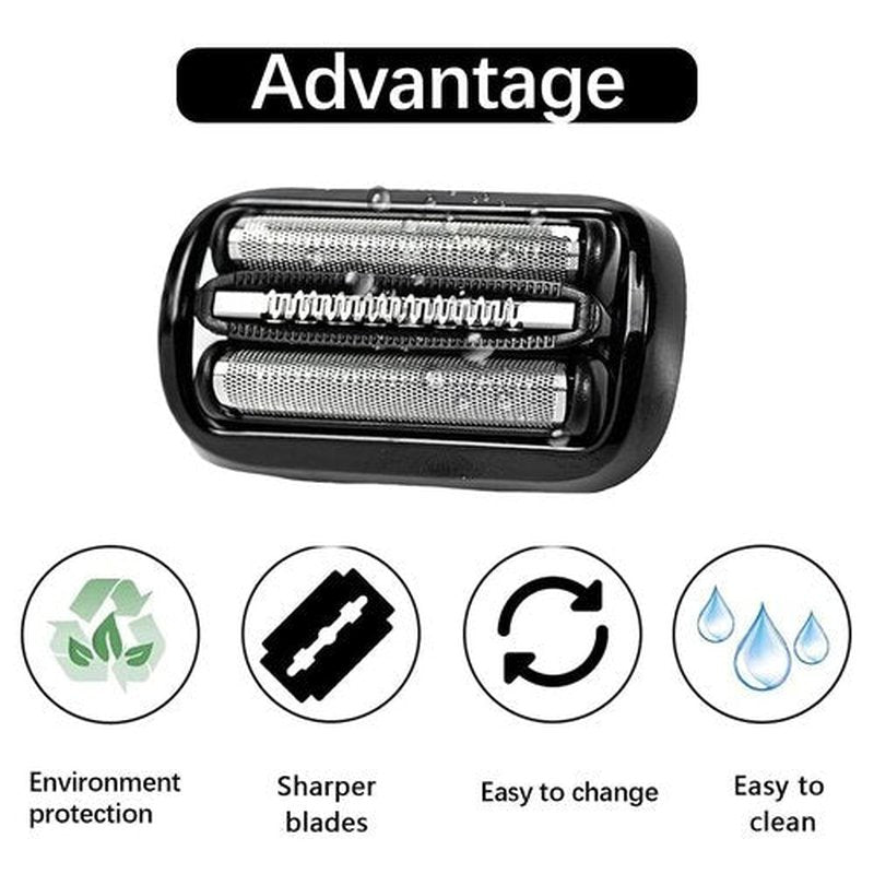 Braun 53B Replacement Head - Wet & Dry Foil and Cutter for Series 5 & 6 Electric Shavers | Compatible with S5, S6 Models