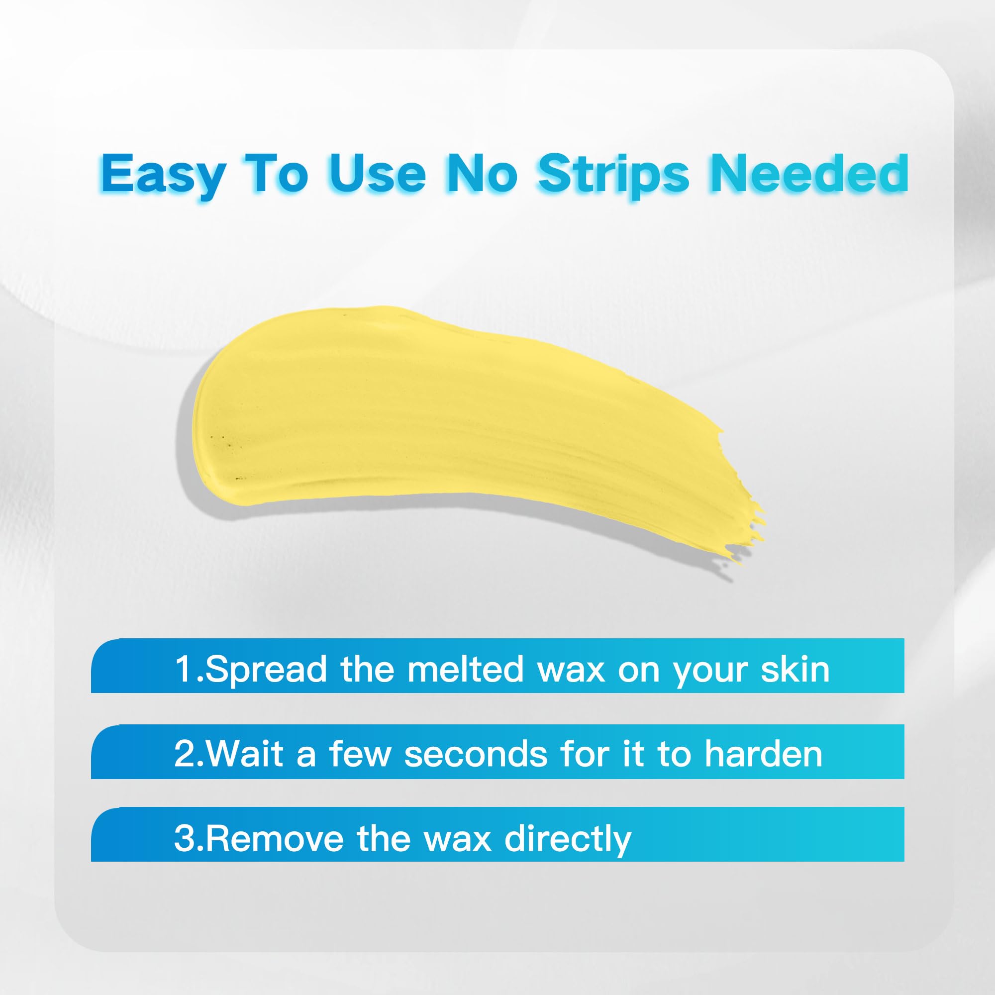 EARAYWAX Hard Wax Beads, 1lb, for Hair Removal, Refill Wax Beans for Sensitive Skin, At-Home Waxing for Women and Men