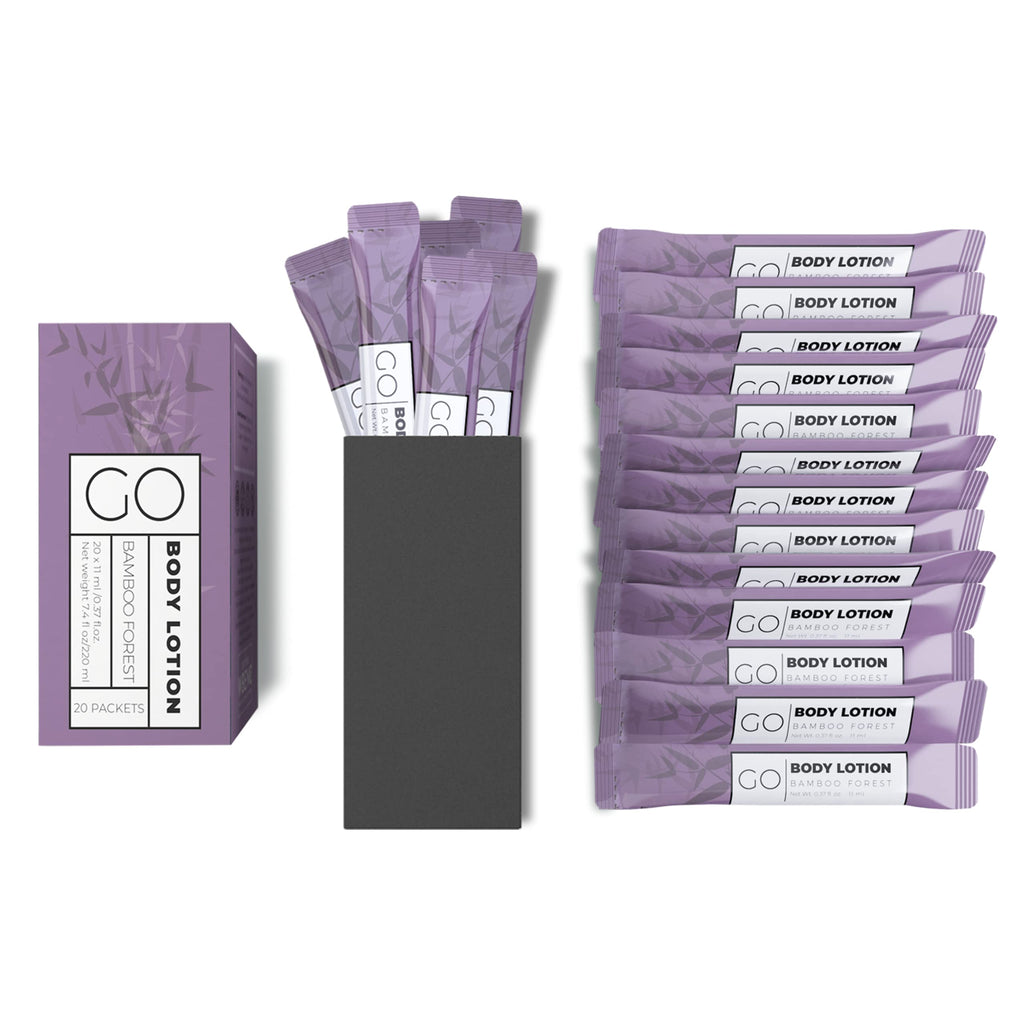 Go Essentials Travel Lotion Packets – Single Use Body and Hand Lotion for Hydrated Skin and Travel Size Toiletries - Bulk Travel Size Lotion Packets.