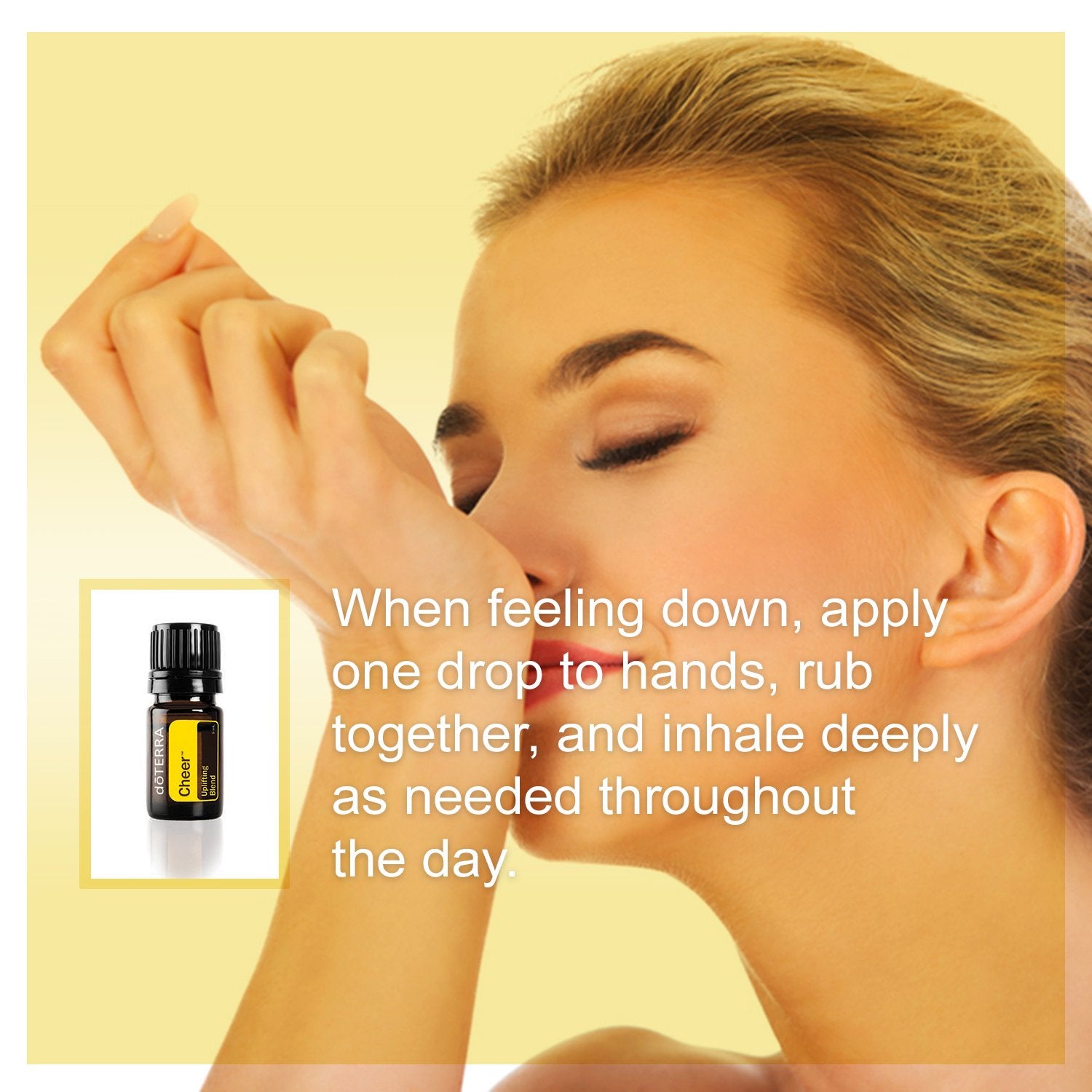 doTERRA Cheer Essential Oil Uplifting Blend - 5 mL, Promotes Optimism and Happiness, Counteracts Negative Emotions