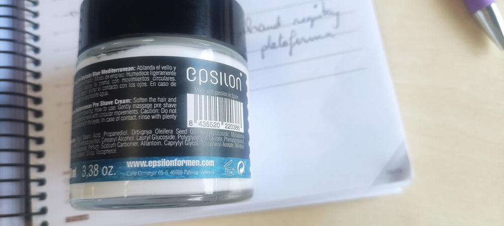 Epsilon Blue Mediterranean Pre Shave Cream 100ml