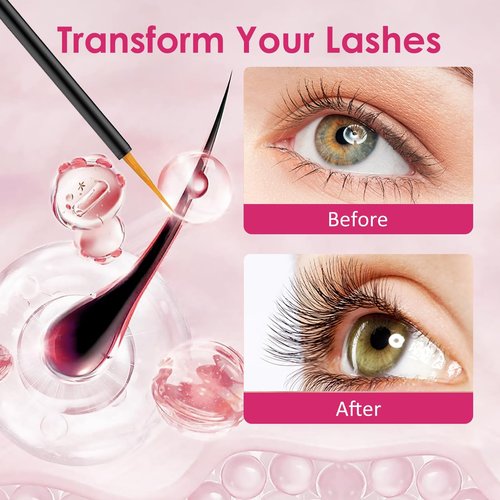 Eyelash Serum To Grow Lashes & Brows – Eye Lash Serum for Eyelash Growth Natural Formula Advanced – Rapid Enhancing Lash Growth Eyebrow Boost(8ML)