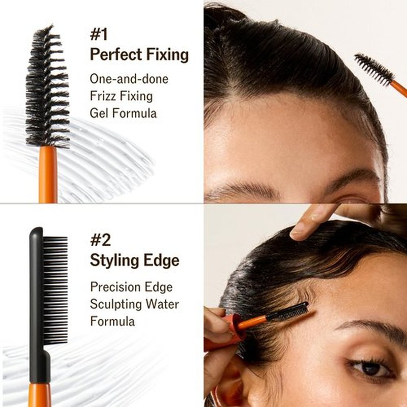 **Hard Fix Hair Mascara - Strong Hold Taming Wand for Precision Styling | Non-Greasy All-Day Fix**