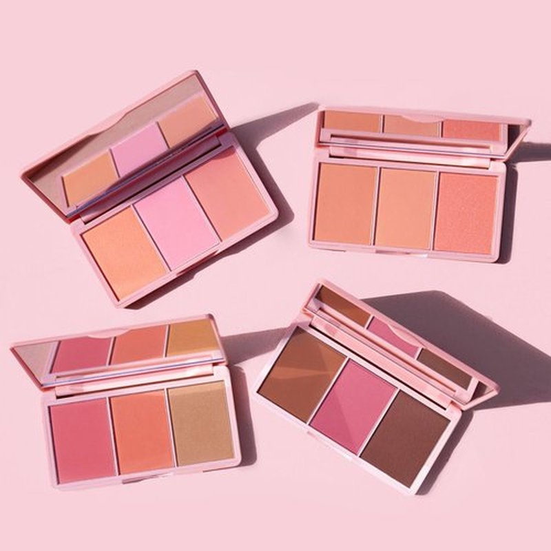 KimChiChic Beauty Cheeky 3Some Blush Trio, Blush Makeup Palette with 3 Colors, Use Individually or Blend All Shades for Custom Look, 03 Bonita Señorita, 0.47 oz