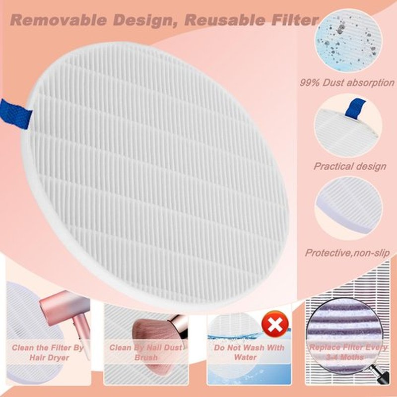 ibubu Professional Pedicure Nail Fan Vacuum Dust Cleaner Collector Quiet Nail Tech Adjustable Speed with LED Display Low Noise Strong Suction Detachable Easy to Clean for Manicure Salon & Home Use