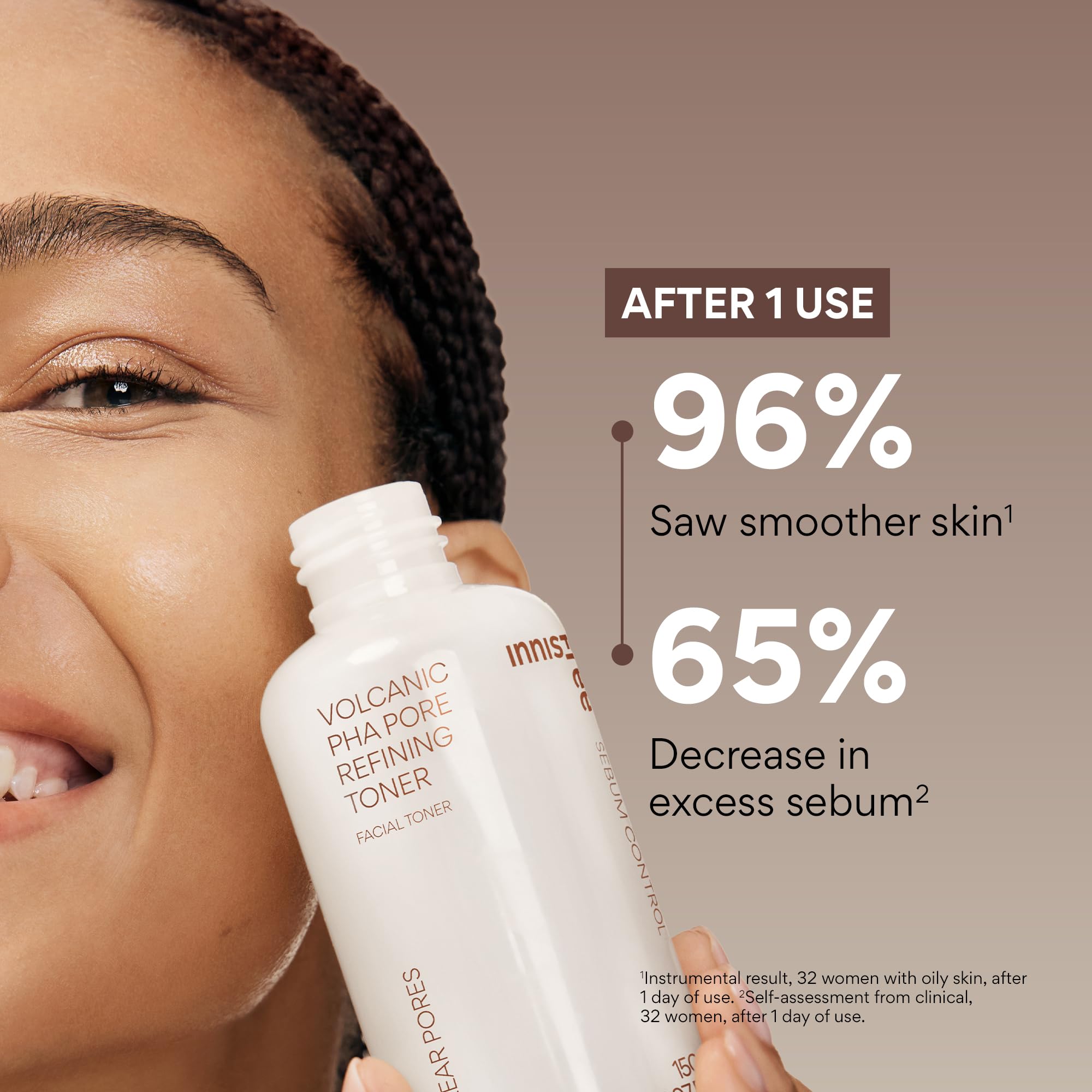 innisfree Volcanic PHA Toner | Korean Skincare with AHA and BHA | Refines Texture, Controls Oil | Exfoliating Face Treatment